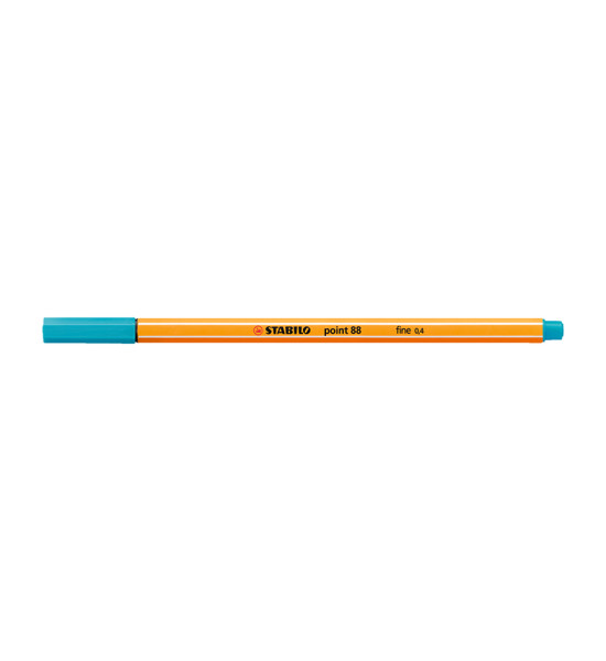 Micropunta/Felpa, Point 88, Punta Fina  0.4 mm, Azul Claro, Unidad